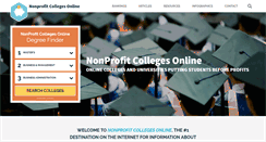 Desktop Screenshot of nonprofitcollegesonline.com