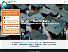 Tablet Screenshot of nonprofitcollegesonline.com